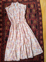 SWEET VINTAGE PASTEL FLORAL DRESS- 10