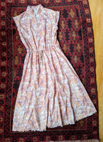 SWEET VINTAGE PASTEL FLORAL DRESS- 10